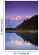 Kenai Mtns Reflected In Lake Southcentral Ak Summer Scenic Wall Mural