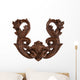 Brown Filigree Ornament Wall Decal
