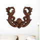 Brown Filigree Ornament Wall Decal