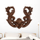 Brown Filigree Ornament Wall Decal