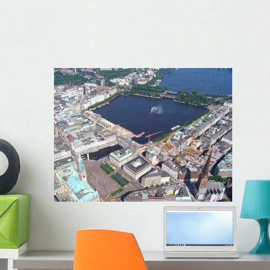 Luftbild Hamburg Wall Decal Design 2