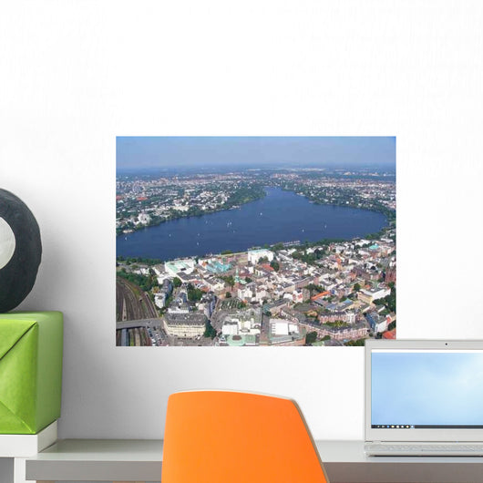 Aerial Hamburg Wall Decal