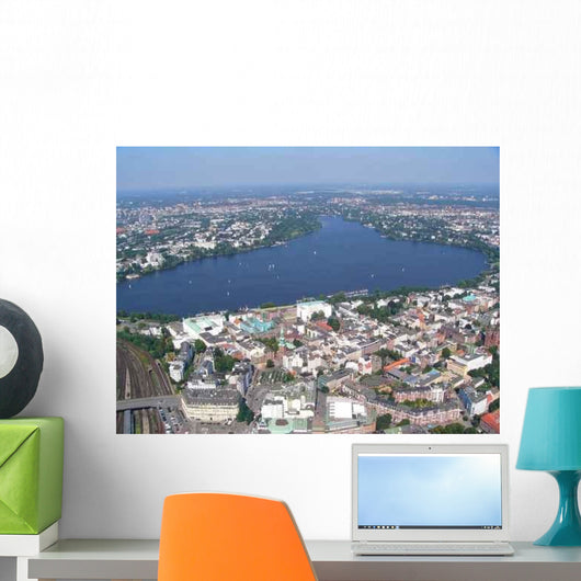 Aerial Hamburg Wall Decal