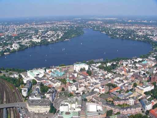 Aerial Hamburg Wall Decal
