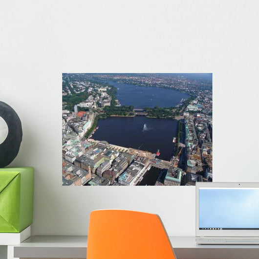 Luftbild Hamburg Wall Decal Design 1