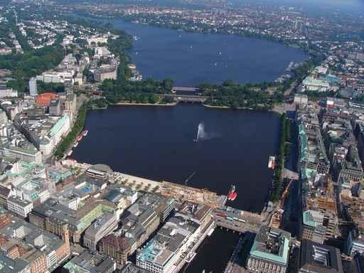 Luftbild Hamburg Wall Decal Design 1