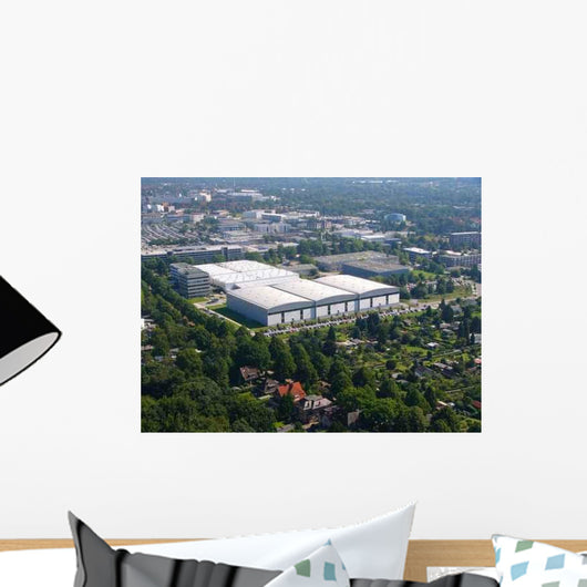 Luftbild Industrieanlage Wall Decal