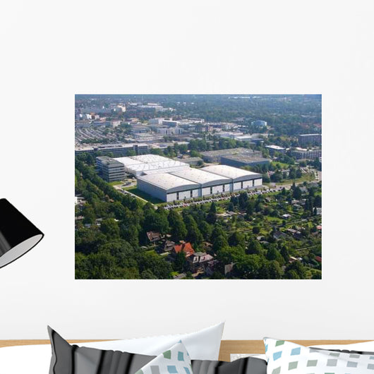 Luftbild Industrieanlage Wall Decal
