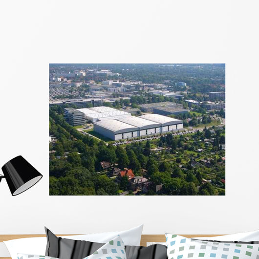 Luftbild Industrieanlage Wall Decal