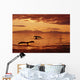 Humpback Whale Tails At Sunset Se Digital Composite Wall Mural