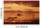 Humpback Whale Tails At Sunset Se Digital Composite Wall Mural