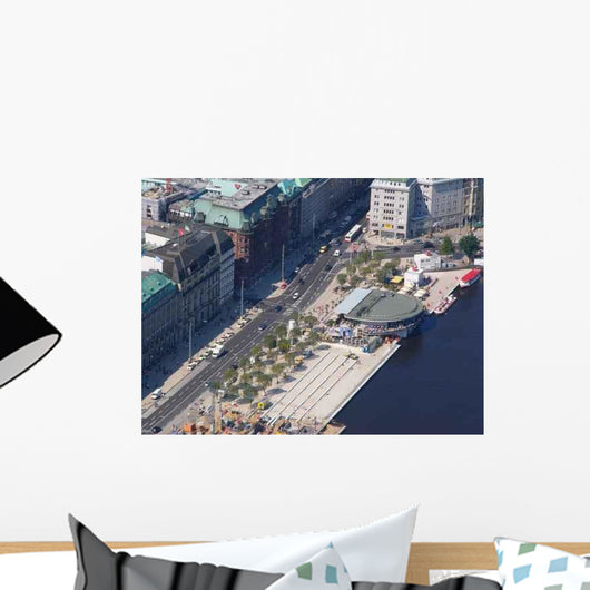 Aerial Photo Hamburg Alster Wall Decal