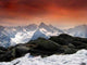 Red Sky Alps Wall Decal