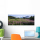 Field Of Fireweed With Coast Mountains And Mendenall Glacier Wall Mural