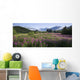 Field Of Fireweed With Coast Mountains And Mendenall Glacier Wall Mural