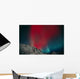Red Aurora Over Talkeetna Mountains At Hatcher Pass In Southcentral Wall Mural
