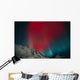 Red Aurora Over Talkeetna Mountains At Hatcher Pass In Southcentral Wall Mural