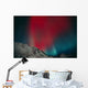 Red Aurora Over Talkeetna Mountains At Hatcher Pass In Southcentral Wall Mural