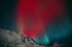 Red Aurora Over Talkeetna Mountains At Hatcher Pass In Southcentral Wall Mural