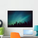 Northern Lights Over Black Spruce Forest During Winter Wall Mural