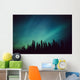 Northern Lights Over Black Spruce Forest During Winter Wall Mural