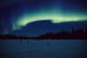 Northern Lights Over Black Spruce Forest During Winter Wall Mural