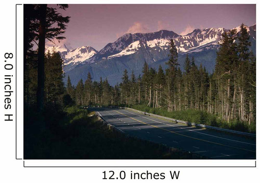 Motorhome On Seward Highway Chugach Mountains Summer Wall Mural