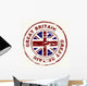 Great Britain Grunge Ink Stamp Wall Decal