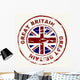 Great Britain Grunge Ink Stamp Wall Decal