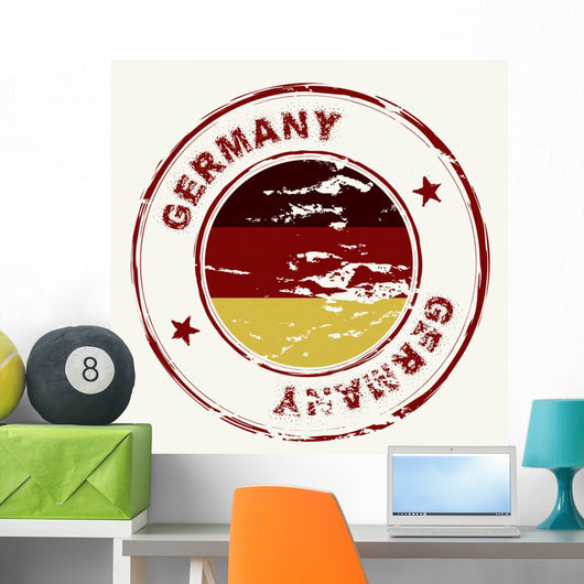 germany ink stamp Wall Decal