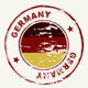 germany ink stamp Wall Decal