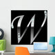 Silver Metallic Letter W