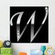Silver Metallic Letter W