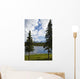 Scenic View Of A Lake In Denali National Park With The Alaska Range Wall Mural