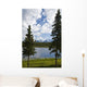 Scenic View Of A Lake In Denali National Park With The Alaska Range Wall Mural