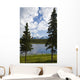 Scenic View Of A Lake In Denali National Park With The Alaska Range Wall Mural