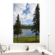 Scenic View Of A Lake In Denali National Park With The Alaska Range Wall Mural