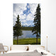 Scenic View Of A Lake In Denali National Park With The Alaska Range Wall Mural