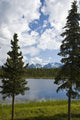 Scenic View Of A Lake In Denali National Park With The Alaska Range Wall Mural