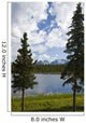 Scenic View Of A Lake In Denali National Park With The Alaska Range Wall Mural