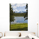 Scenic View Of A Lake In Denali National Park With The Alaska Range Wall Mural