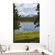 Scenic View Of A Lake In Denali National Park With The Alaska Range Wall Mural