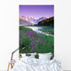 Fireweed In Bloom Along Pond W/Chugach Mtns Sc Ak Summer Wall Mural