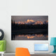 Alaska Range Reflected In Lake Alaska Fall Wall Mural