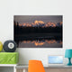 Alaska Range Reflected In Lake Alaska Fall Wall Mural
