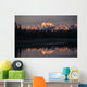 Alaska Range Reflected In Lake Alaska Fall Wall Mural