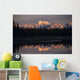 Alaska Range Reflected In Lake Alaska Fall Wall Mural