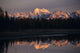 Alaska Range Reflected In Lake Alaska Fall Wall Mural