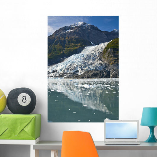 Cascade Glacier And Chugach Mountiains Wall Mural