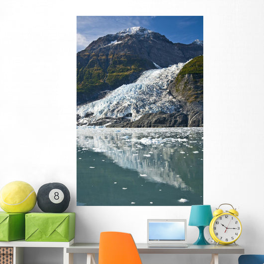 Cascade Glacier And Chugach Mountiains Wall Mural